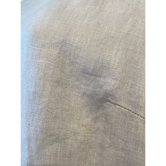 Garnet Hill Essential Three-Quarter-Sleeve Linen Dress Color Stone Size 2 - Picture 5 of 15